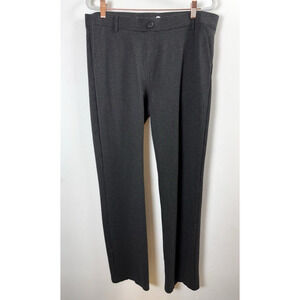 Betabrand Gray Stretch Pants Office Career Work Basics Everyday Comfortable XL T